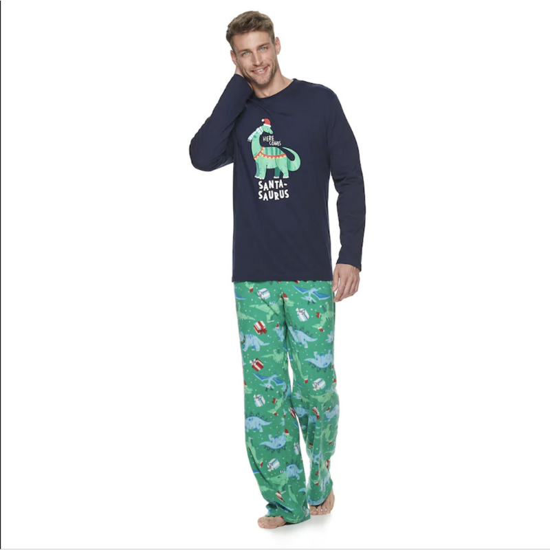 Matching Family Santa Saurus Christmas Pajama Sets