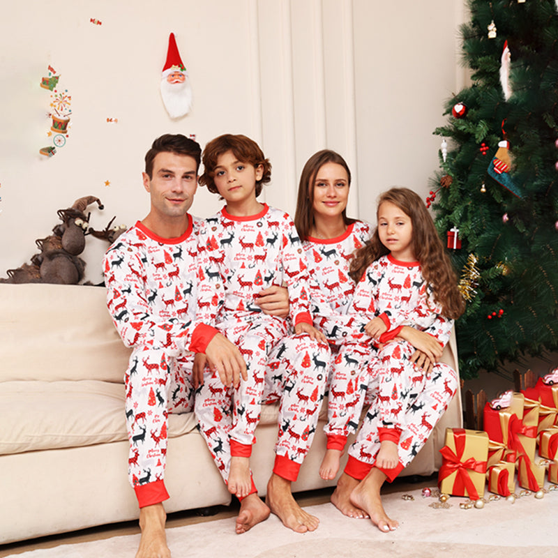 Holiday Christmas Deer Family Matching Pajamas