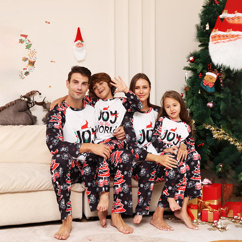 Joy World Christmas Family Matching Pajamas