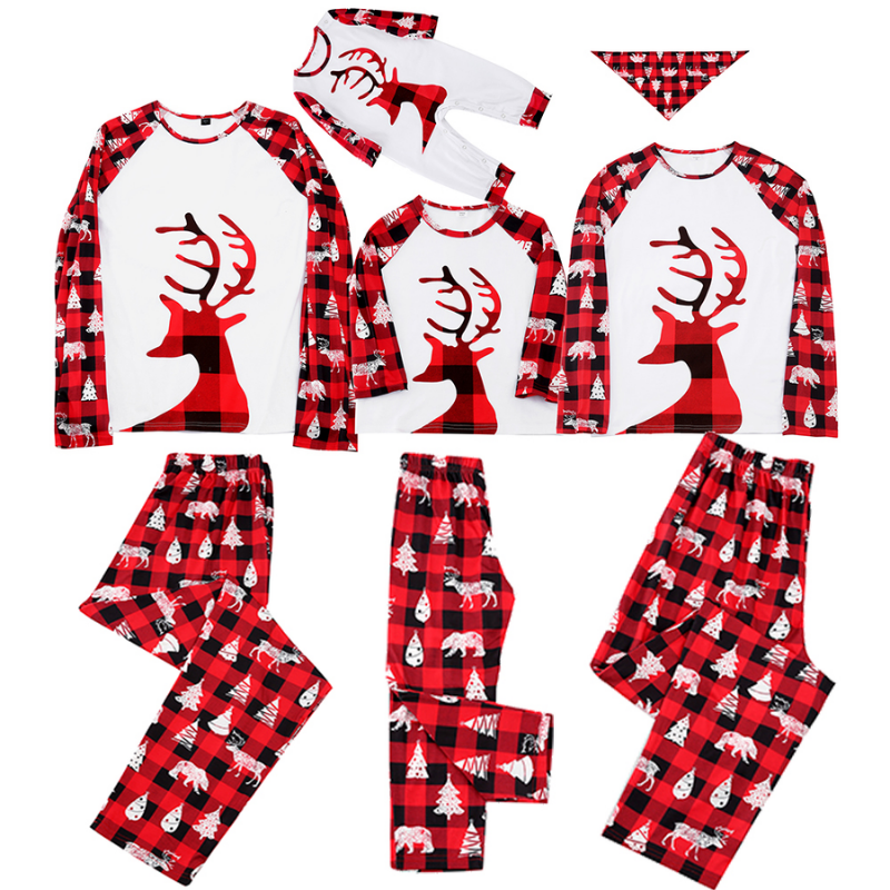 Matching Family Deer Print Pajama Set
