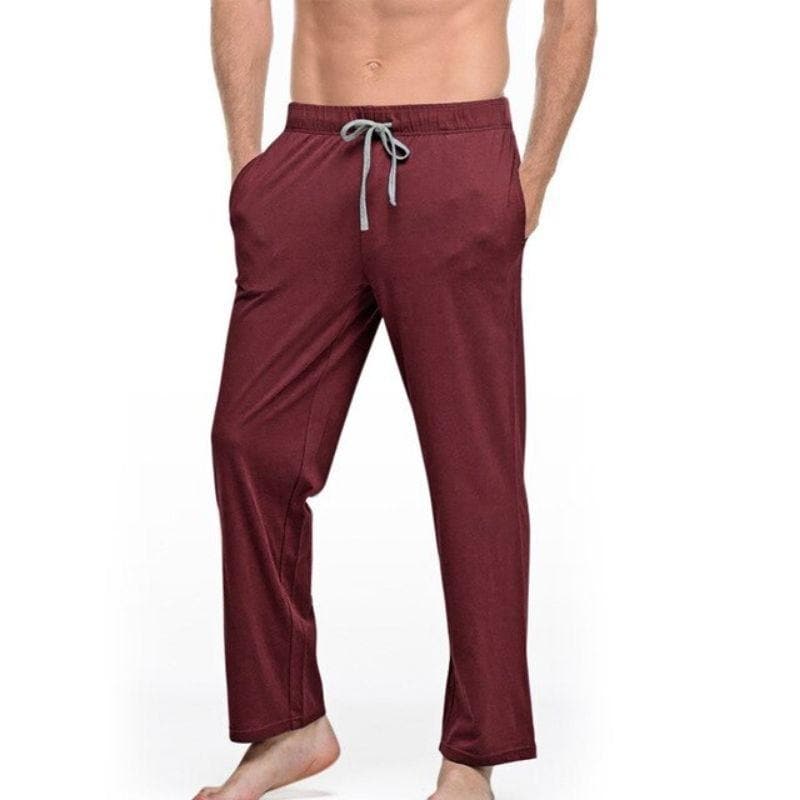 Men Cotton Loose Pajamas with Side pockets