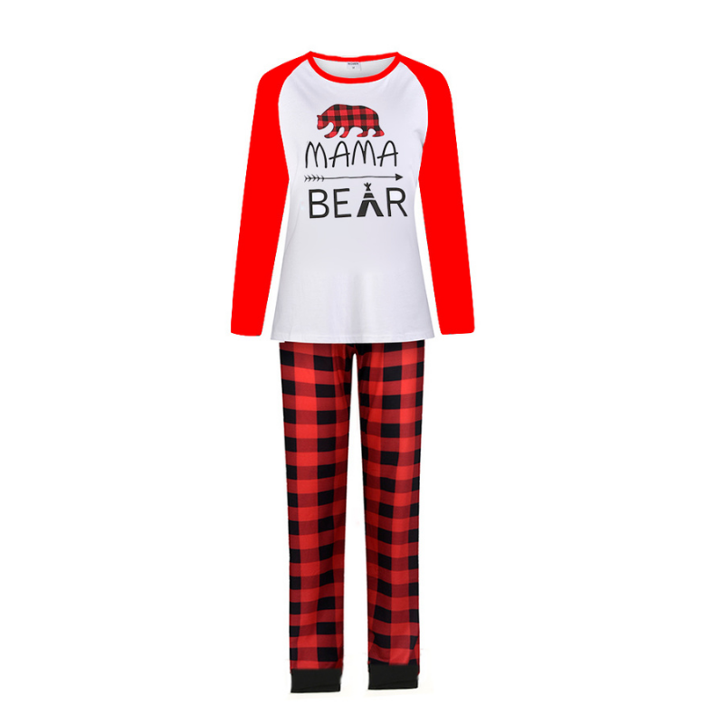 Mama Papa Bear Christmas Pajamas Set