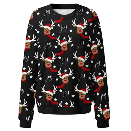 Women Cute Reindeer Christmas Ugly Sweater